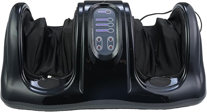 FLEXISPOT Premium Shiatsu Foot Massager with Remote Control – Deep Kneading & Rolling Therapy for Feet, Ankles, Calves, and Legs – Pain Relief & Circulation Booster for Home and Office (Black)