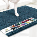 Muddy Mat® Shown on TV – Super Absorbent Door Mat Indoor, Microfiber Quick Dry Chenille Entryway Rug, Non-Slip Front Door Mat, Indoor Mats for Entryway, Machine Washable Pet Rug, Atlantic Blue 36"x72"