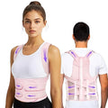 TEE TEA Posture Corrector for Women & Men – Adjustable Back Support Brace for Neck, Shoulder & Spine Muscle Relief – Improve Posture, Comfort & Confidence – Invisible & Comfortable Design (Pink, Small)