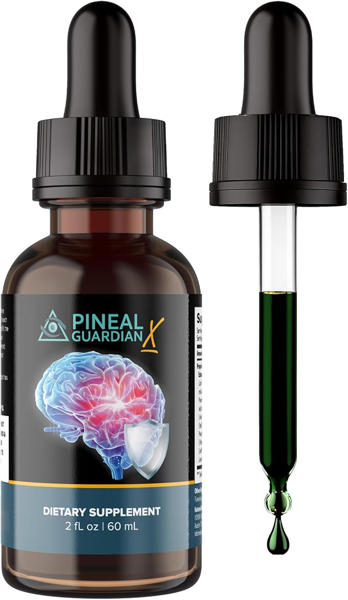 Pineal Guardian X - Rapid Pineal Gland Decalcification Drops for Cognitive Health Support - Brain Supplement to Keep Cognitive Function, Memory and Focus in Top Shape - Pack of 3