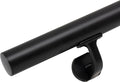 6 ft Handrails for Indoor Stairs,Deck,Slope,Modern Aluminum Handrail Set, Wall Mounted, with Zink-Alloy Brackets Aluminium Railing System,Rust Free. (Matte Black, 6FT)