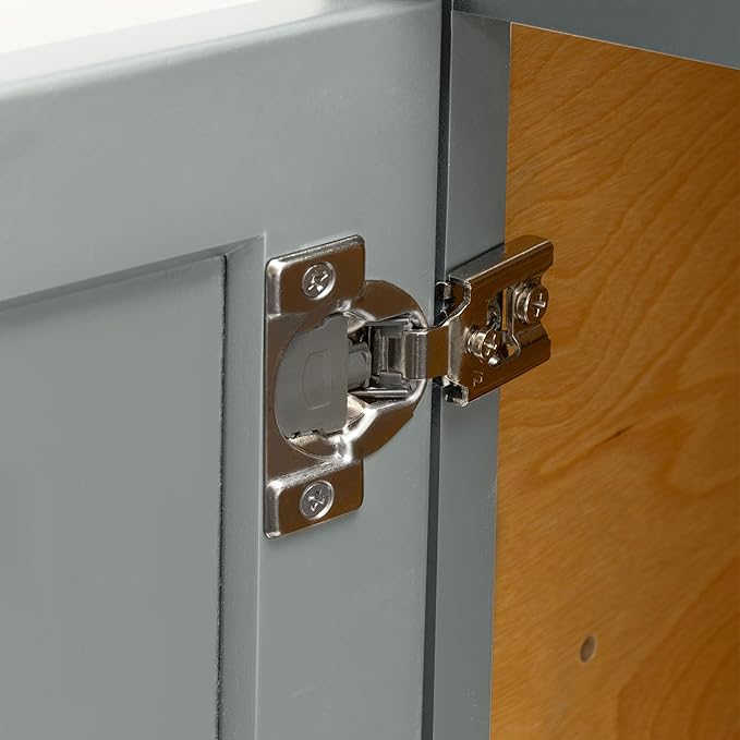 Quicklock RTA (Ready-to-Assemble) | Base Kitchen Cabinets - Shaker Style | Made in America (Magnetic Gray, 15" Wx34.5 Hx24 D Base)