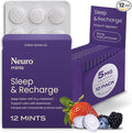 Neuro Sleep & Recharge Meltaway Mints - Contains Melatonin 5mg, Chamomile & Elderberry - Travel Aid for Nighttime Relaxation & Healthy Sleep Cycle - Night Berry 144, ct