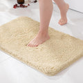 MIULEE Non Slip Bathroom Rug Bath Mats for Bathroom(20x30,Camel) Absorbent Thick Soft Microfiber Bath Rug Machine Washable Plush Carpet for Tub Shower