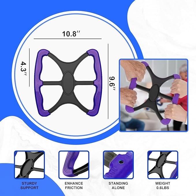 Lift Assist for Elderly,Aids for Disabled and Elderly with No-Slip Grip Handles,Standing Aids & Supports to Transfer Elderly, Senior, Bariatric, Patient Or Disabled,As Seen On Tv(Purple)