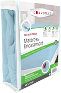 Guardmax Jersey Knitted RV Size Zippered Mattress Encasement - Waterproof & Bed Bug Proof Mattress Protector - Comfortable, Soft, and Noiseless Zippered Bedding - Dust Mite Proof (48 x 75 x 10)
