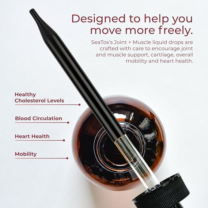 Joint + Muscle Liquid Support - Natural Herbal Blend - For Joint Support, Cartilage, Mobility & Heart Health - Fast-Acting Liquid Supplement - 98% Absorption - Made in the USA - 30-Day Supply