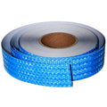Blue Reflective Tape 2 inch Wide, Outdoor Waterproof Hazard Conspicuity Warning Industrial Marking Tape (166 feet)