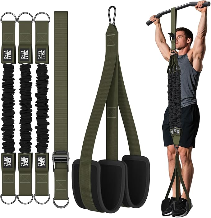 LEEKEY Resistance Bands, Exercise Bands,Pull Up Assist Bands - Bands for Working Out,Band for Men and Women Fitness Training, Physical Therapy,Home Workouts