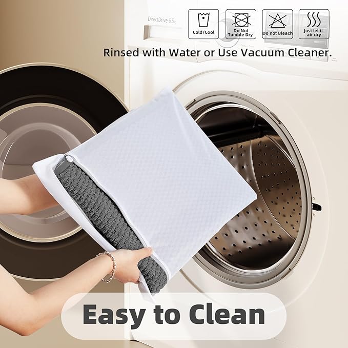 Bathroom Rugs Non Slip Washable, Super Absorbent Thin Bath Mat Small Quick Dry Low Pile Bathroom Rug, Dark Grey 20"x30"