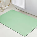 Ultra Thin Bath Mat, Upgrade Backing Non Slip Thin Bath Mats Fit Under Door, Quick Dry Ultra Absorbent Bathroom Rugs, Machine Washable Bath Rugs for Bathroom, Bathtub, Sage Green/Solid/32"x20"
