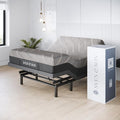 Sven & Son Harmony Adjustable Bed Base, Head and Foot Lift, Massage, Under-Bed Lights, USB, Gel Memory, Zero Gravity Smart Frame - Full + 10 inch Memory Foam Matt (Firm)