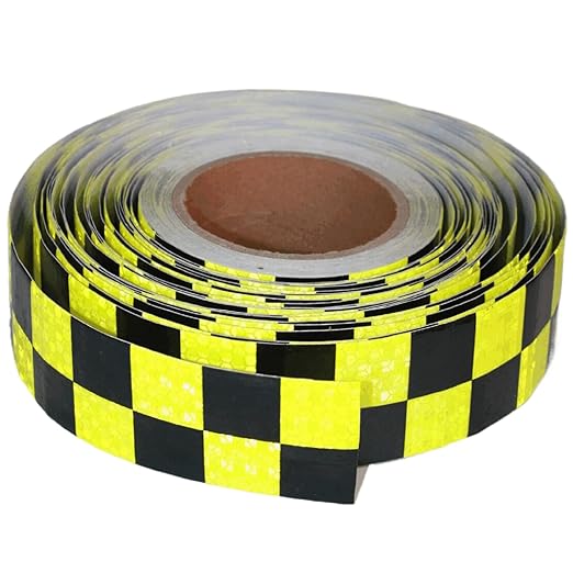 Reflective Tape 2 inch X 166 feet, Outdoor Waterproof Hazard Conspicuity Safety Warning Industrial Marking Tape