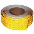 Yellow Reflective Tape 2 inch Wide, Outdoor Waterproof Hazard Conspicuity Warning Industrial Marking Tape (66 feet)