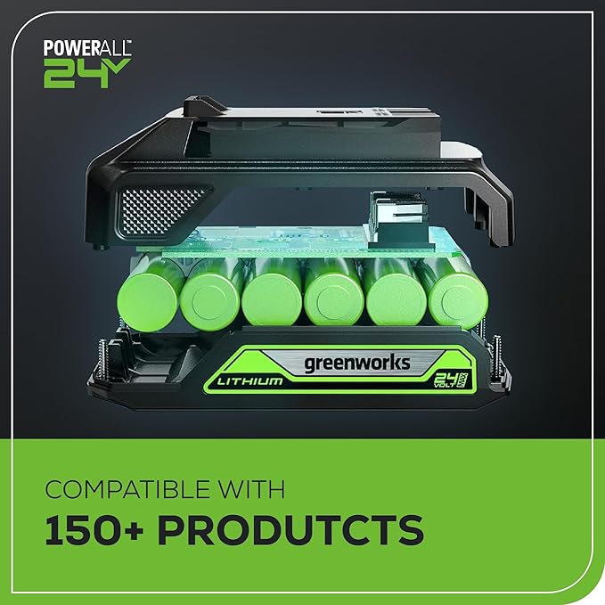 Greenworks 24V Brushless Cordless Impact Driver Kit, 2650in./lbs Torque, Variable Speed-Battery and Charger Sold Separately, Green