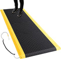 3'x5' Anti-Fatigue Mat ESD Conductive Pad with Ground Wire, Ergonomic Standing Floor Anti Static Mat Heavy-Duty Diamond Plate Surface for Commercial&Industrial Work, Thick 3/4''