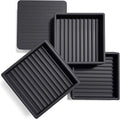 xxxHOLIC Non Slip Furniture Pads for Hardwood Floors, 2 * 2 Inch Black, Set of 4, Rubber Bed Stoppers to Prevent Sliding, Furniture Coasters for Protecting Floors from Scratches and Reduce Noise