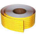 Yellow Reflective Tape Outdoor Waterproof 3 inch, High Visibility Hazard Conspicuity Safety Industrial Marking Tape (166 feet)