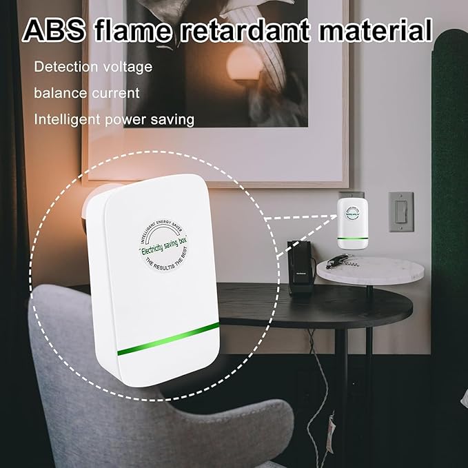 Stopwatt Energy Saving Device Power Saving Box Elon-Musker Power Saver Professional 2024 New Watt Stop Electricity Saving Box Stable Voltage Plug 90V-250V 30Kw (1, 3.93 * 2.2 * 1.18in)
