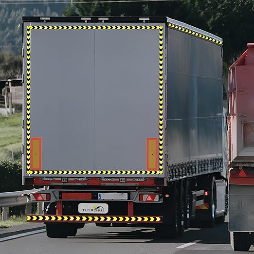 Reflective Tape Outdoor Waterproof 12 inch for Truck, High Visibility Hazard Conspicuity Warning Safety Industrial Marking Tape (66 feet)