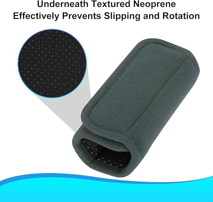 supregear Walker Grips (2 Pack), Soft Padded Hand Covers, Non-Slip Comfortable Cushion Padding for Folding Walker Handle, Moisture Wicking Mobility Accessory