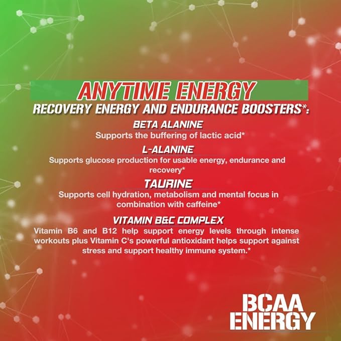 Evlution EVL BCAAs Amino Acids Powder - BCAA Energy Pre Workout Powder for Muscle Recovery Lean Growth and Endurance - Rehydrating Post Workout Recovery Drink with Natural Caffeine - Cherry Limeade