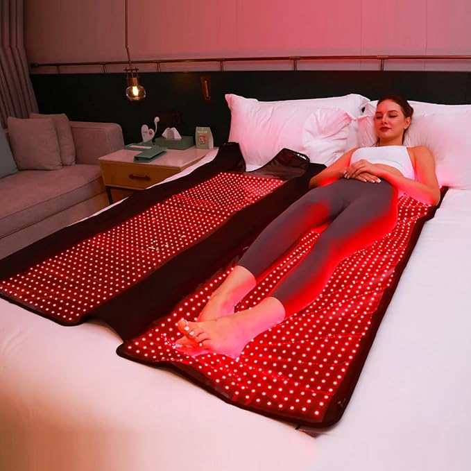 MEGELIN Red Infrared Light Therapy Bag for Whole Body, 70inch*32inch*12inch,2520 LEDs for Full Body Red Light Therapy Mat at Home