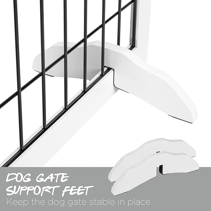 PAWLAND Support Feet for 360 Degree Configurable Dog gate Gate Collection (White)