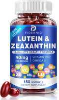 Lutein and Zeaxanthin Supplement - Eye Vitamins, 40 mg Lutein & 8 mg Zeaxanthin with Vitamins C, E, Zinc, Omega-3 & CoQ10 for Blue Light Protection, Eye Health Support  - 150 Softgels