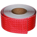 Red Reflective Tape Outdoor Waterproof 3 inch, High Visibility Hazard Conspicuity Safety Industrial Marking Tape (166 feet)