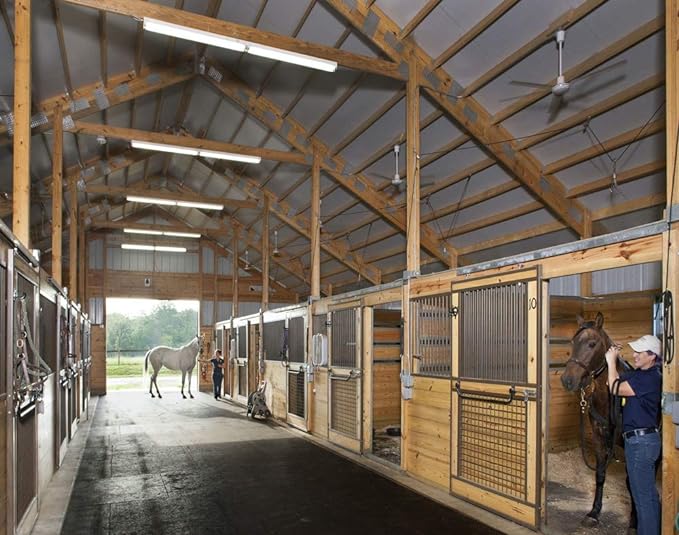 American Floor Mats - Horse/Stable Mats - Heavy Duty Stall Mats - Thick, Durable Rubber Flooring Solid Black 1/2" Thick - 3' x 4' Mat