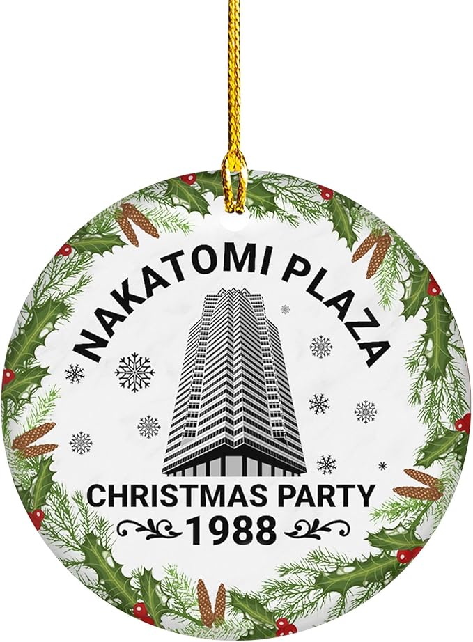Christmas Ornament - Ceramic Tree Keepsake - Movie Party Decorations Ornaments - Outdoor Tree Decor - Xmas Trees Decoration - Gifts for Christmas