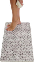 Non Slip Bathtub Mat Shower Mat for Tub - Loofah Bath Mats for Bathroom - 40x16 Bathtub Floor Mat - Textured Anti Slip Bath Mat Without Suction Cups - Secure Mat for Wet Areas (40x16 Pebble)