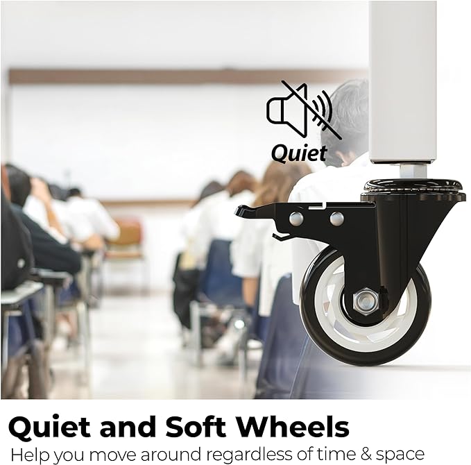 HOMEDANT House 5-Tier Metal Rolling Cart Shelf Rack Casters Heavy Duty Laminated Wheel Shelving Unit Adjustable Utility Storage Shelves Organizer Shelf Kitchen Garage (1, (M) 36.2" W, White)