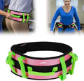 supregear Gait Belt - Anti-Slip Transfer Aid with 7 Handles and Quick-Release Buckle, Perfect for Senior Care, Pink