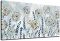 VEAEE Farmhouse Canvas Wall Art - Flowers Dandelion Wall Pictures,Living Room Decor,Nature Artwork Prints Abstract Grass Paintings for Bedroom Home Office Decoration 29"x58"