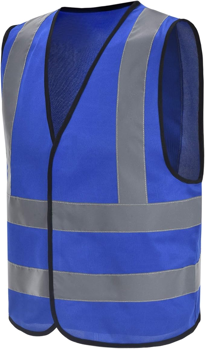 AYKRM 12 colour High visibility viz vest hi vis viz reflective work construction safety vest (XS-8XL)