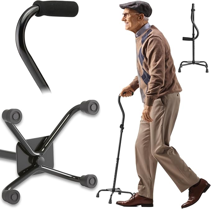 Caring Folding Quad Cane