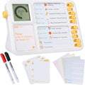 Visual Timer for Kids with Planning Board, ADHD Timer for Kids, Daily Chore Board-Checklist for Autism, Visual Schedule, Time Management, Silence Timer for Home School