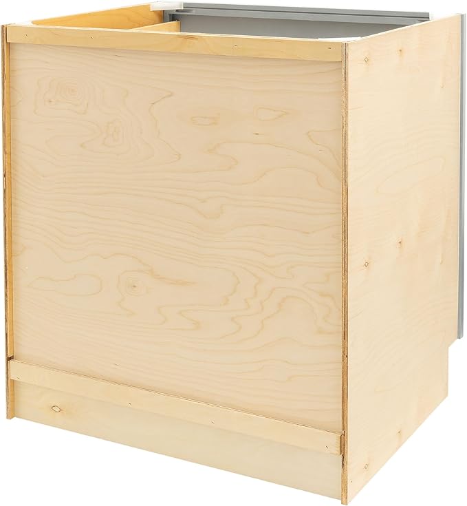 Quicklock RTA (Ready-to-Assemble) | Base Kitchen Cabinets - Shaker Style | Made in America (Magnetic Gray, 30" Wx34.5 Hx24 D Base)