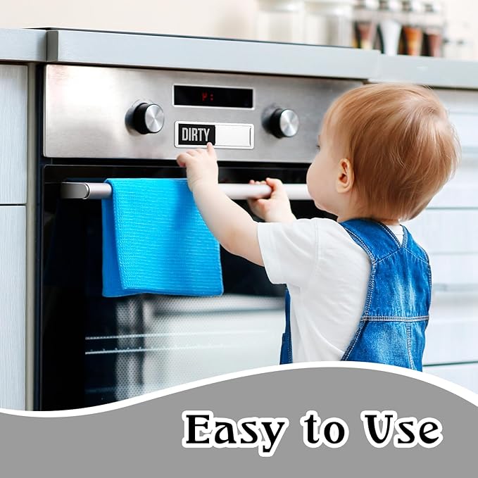 Dishwasher Magnet Clean Dirty Sign, Premium Stainless Steel Clean Dirty Magnet for Dishwasher, Large Text Easy to Read Non-Scratch Kitchen Decor for Dishwasher, Home Accessories