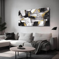 SOUGUAN Black and White Art Pictures Abstract Wall Hangings Decor Modern Artwork 20"X40" Wall Decorations for Bedroom Posters for Office