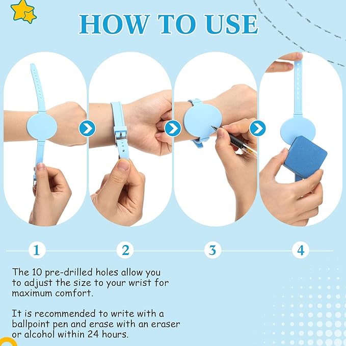 Skyygemm 12 Pcs Silicone Memo Wristbands Nurse Wearable Notepad Wristbands in Watch Shape Reminder Bracelet to Do List Erasable Notepad Gift for Nurse Week Veterinarian Nursing Essentials