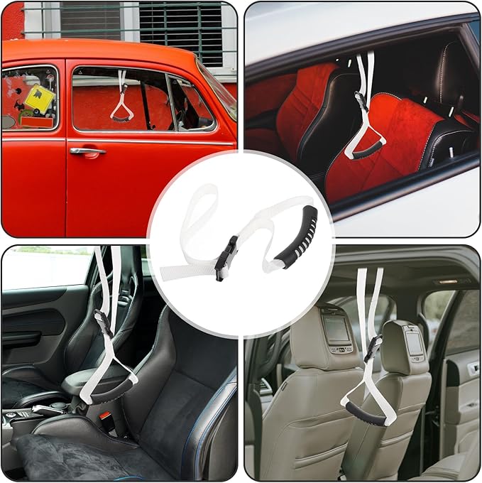 Car Door Assist Handle Strap for Elderly and Disabled Portable Ergonomic Lift Aid for Vehicle and Bed Support Install Grab Bar for Safe and Exit