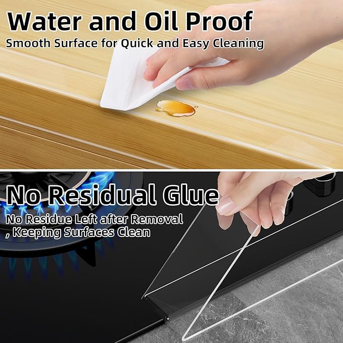 2Pack Clear Edge Protector,Safe Corner Protector, Anti-Sharp Edge Protector, for Furniture, Drawers, Tables, Cabinets 2inX3.3FT