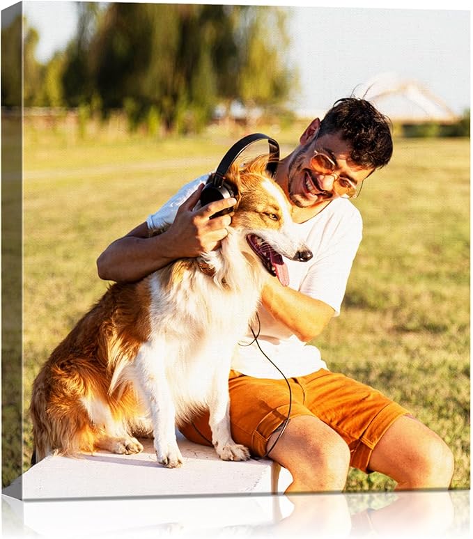Canvas Prints with Your Photos (Framed 20x20) Personalized Canvas Pictures for Wall Art Digitally Customized Prints with Your Photo Custom Photo Gifts for Home Decor Print Photos Service from Amazon