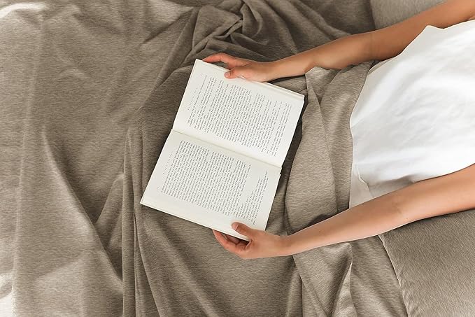 Full 6 Piece Sheet Set - Cooling & Breathable Bed Sheets - Hotel Luxury Bed Sheets for Women, Men, Kids & Teens - Bedding w/Deep Pockets & Easy Fit - Soft & Wrinkle Free - Full Heathered Beige Sheets