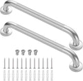 2 Pack 24 Inch Grab Bars for Bathtubs and Showers, Anti Slip Shower Grab Bars Stainless Steel Shower Handle Toilet Handicap Elderly Senior Assist Bathroom Saft Handle