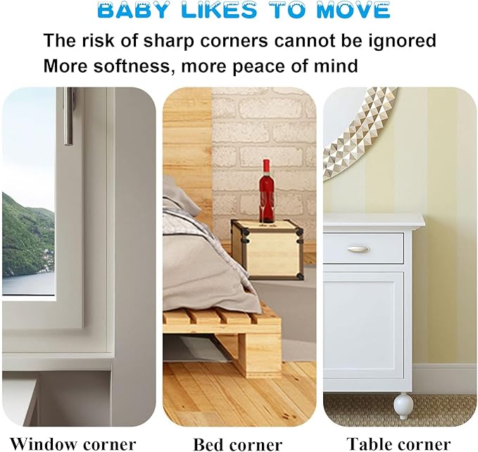 16 Pack Corner Protector for Baby, Clear Corner Protectors, Furniture Corner Guard & Edge Safety Bumpers to Cover Sharp Furniture & Table Edge