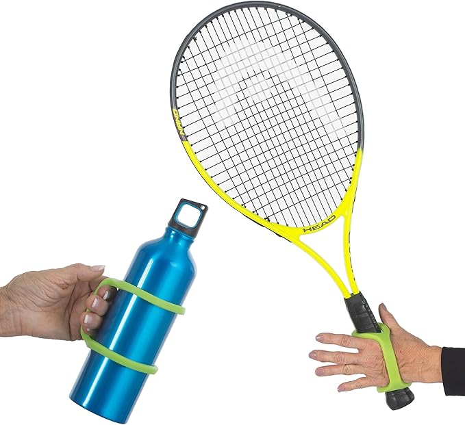 EazyHold Adaptive Handle for Sports, Tools, Cups and Bottles for Kids, Adults, Veterans, Seniors, Independent Living Accessory for Weak Grip, Stroke, Cerebral Palsy, Arthritis (2 Pack)